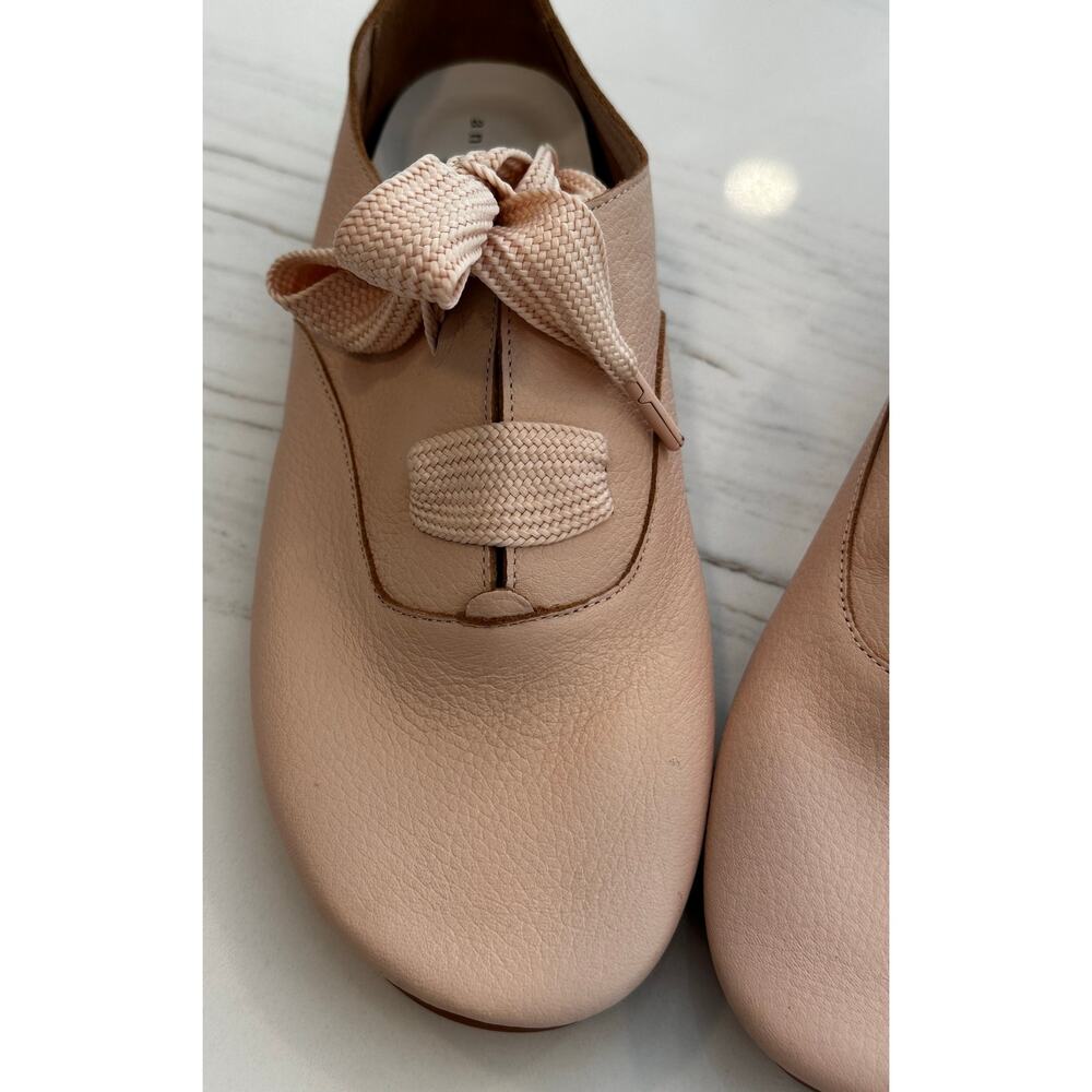 Anothersole Pink Stella Lace-Up Leather Flat US 9 NWOT Feminine and Flirty! - Picture 7 of 9